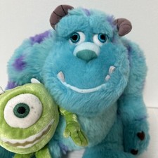 Disney Parks Walt Disney World Monsters Inc Sully and Mike 12" Plush Pixar  