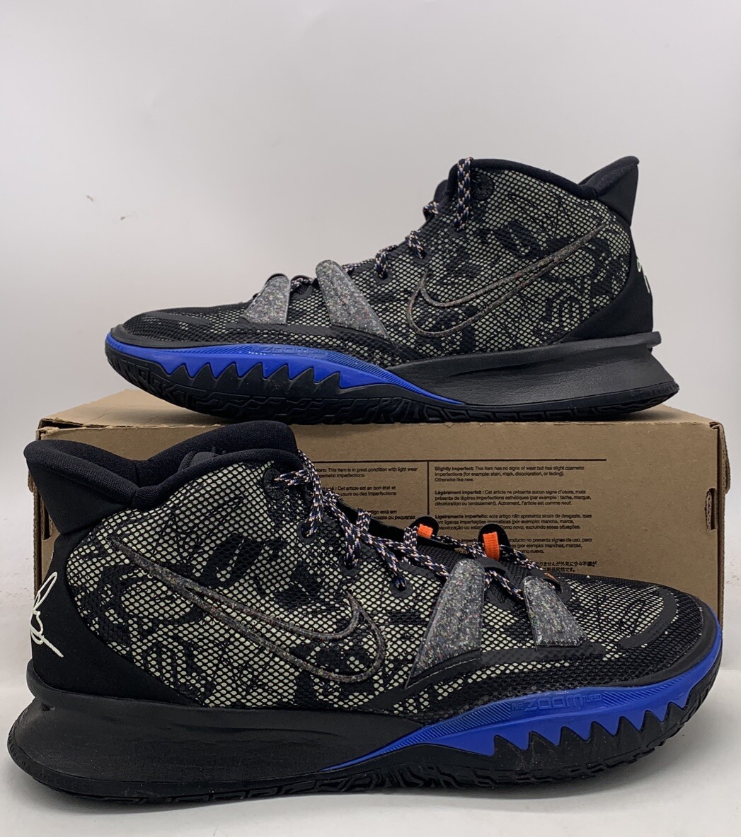 Nike Kyrie 7 Grind Black Royal Blue White Sneakers CQ9326