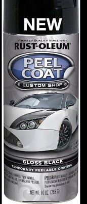 Rust-Oleum 298102 Automotive Peel Spray 10 Ounce (Pack of 1), Gloss Black 