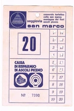 1981 - SAN MARCO CHAIRLIFT - ASCOLI PICENO - DAILY PASS