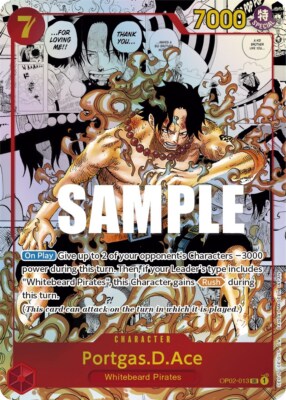 Portgas.D.Ace OP02-013 Paramount War for sale | eBay