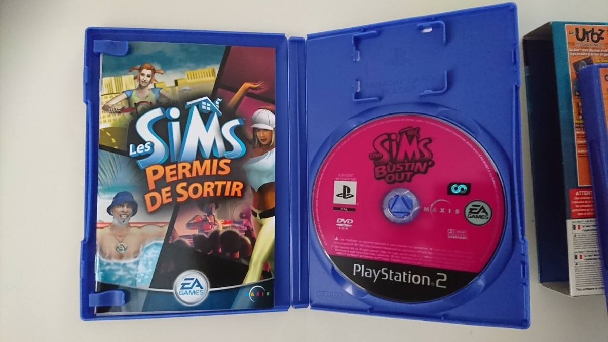 Jeu PS2 The Sims Avec Permis De Sortie – Pack Complet En Très Bon état