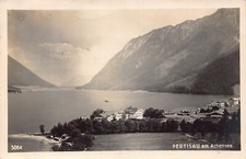 A186 Austria Pertisau am Achensee Lake Mountain vintage postcard