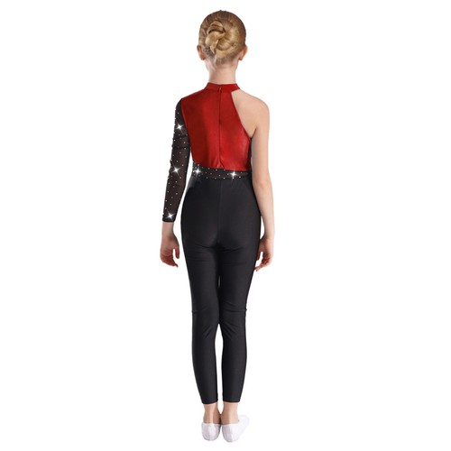 Kinder Mädchen Trikot Ganzkörper Gymnastik Trainingsanzug Bodysuit Training Gym- - Bild 117 von 118