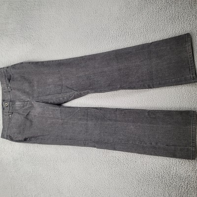 Talbots Jeans Womens Black Bootcut Dark Wash Mid Rise Pockets