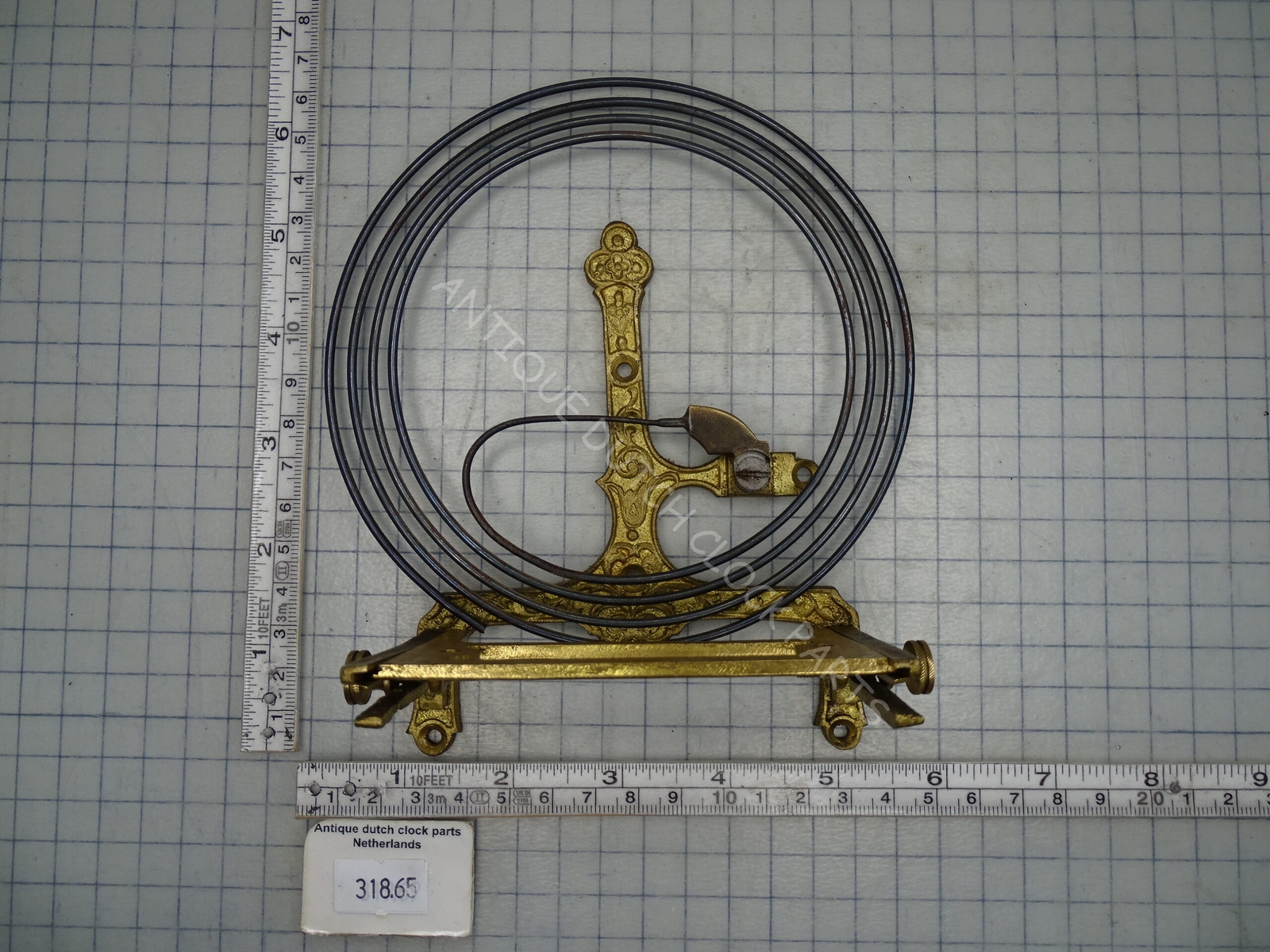 SPIRAL GONG WITH CLOCK SEAT FOR A GERMAN REGULATOR WALL CLOCK