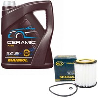 MotoröL Set 5W-30 5 Liter + ÖLfilter Sh 4032 L FüR Bmw X1 X3 1Er 2Er 5Er 520I Z4