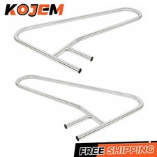 304 Stainless Steel Pair Inground Swimming Pool Hand Rail Rustproof Stair Ladder