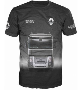T-Shirt Print 3D Effect Logo on Front / Back RENAULT Truck Driver T Shirts  0151 | eBay