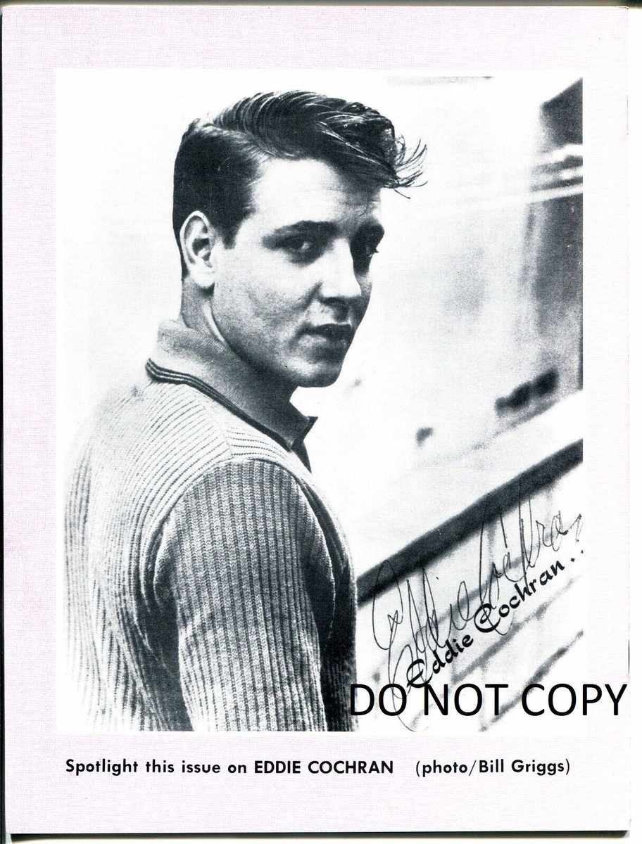 Eddie Cochran ポートレート 80'sオーダーフレーム！ EDDIE COCHRAN Autographed Signed 8x10 Reprint Photo #2 !! | eBay
