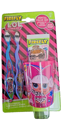Firefly LOL Surprise Toothbrush & Toothpaste Cup Holder Set for  
