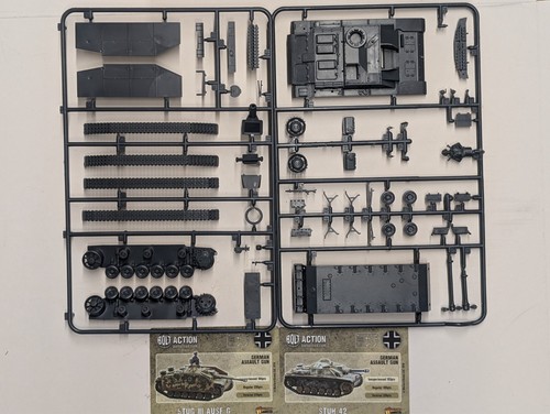 German Stug III ausf G/ StuH-42 Achtung Panzer! Bolt Action 1:56 WWII Warlord