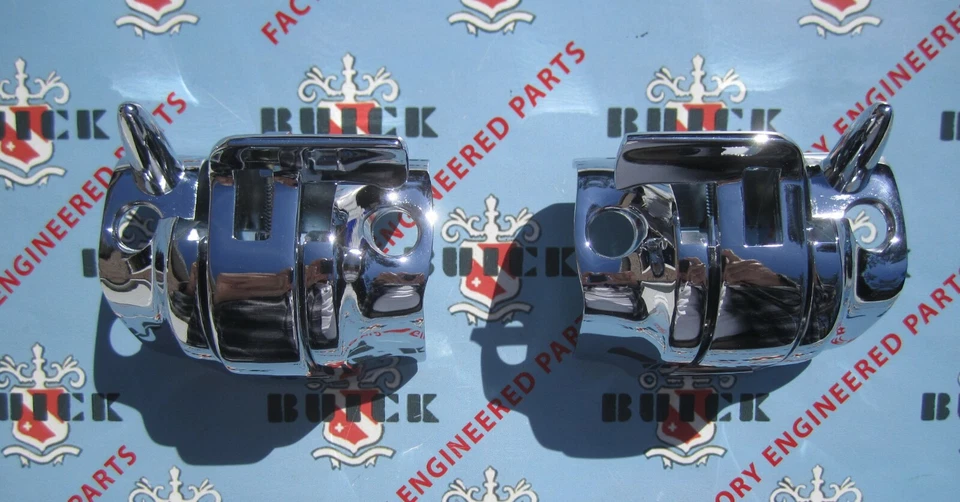 1961-1963 Buick Special & Skylark Convertible Top Latches Chrome Plated New Pair - Image 2 of 4