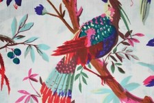 5 yard Indian Cotton Hand Block Sanganeri Printed Handmade Cotton Fabric Natural