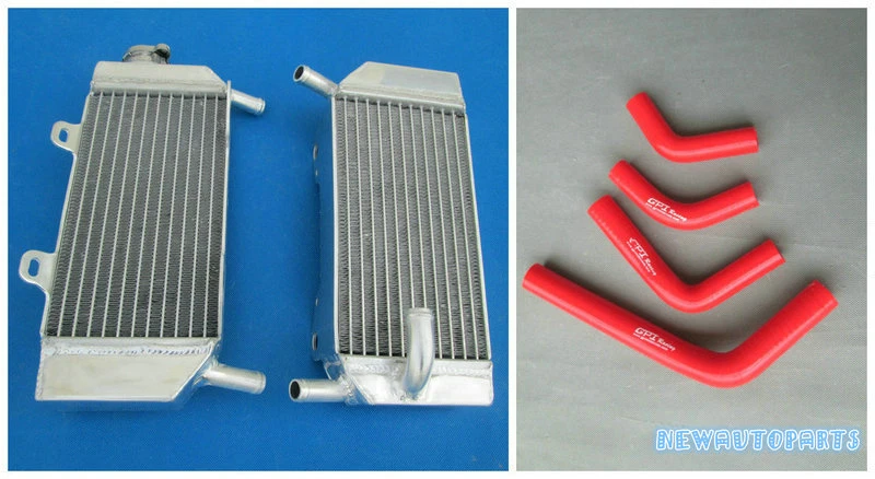 Radiador e mangueira de alumínio preto para Honda CRF250X CRF250R 2004-2013 05 06 07 08 - Imagem 3 de 4