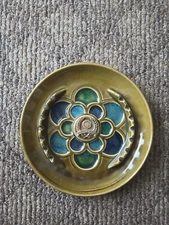 McCoy Pottery Ashtray  Mid Century USA Vintage Green VERY RETRO