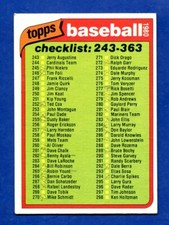 1980 TOPPS #348 CHECKLIST 243-363 MARKED VGEX