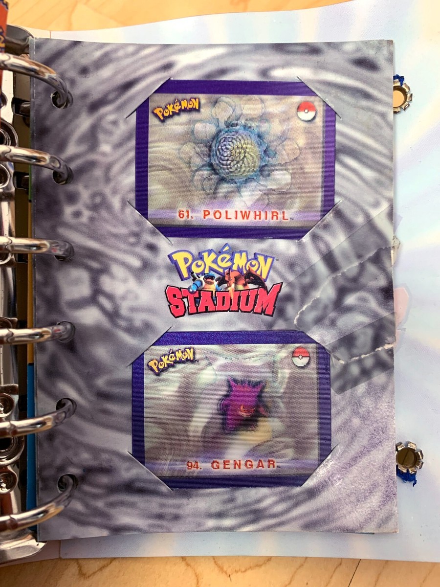 Vintage Pokemon Stadium Action 3D's Collector's Record & 3D Cards -  INCOMPLETE | eBay