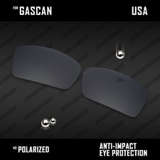 iROX Polarized Replacement Lenses for-Oakley Gascan OO9014 - Black