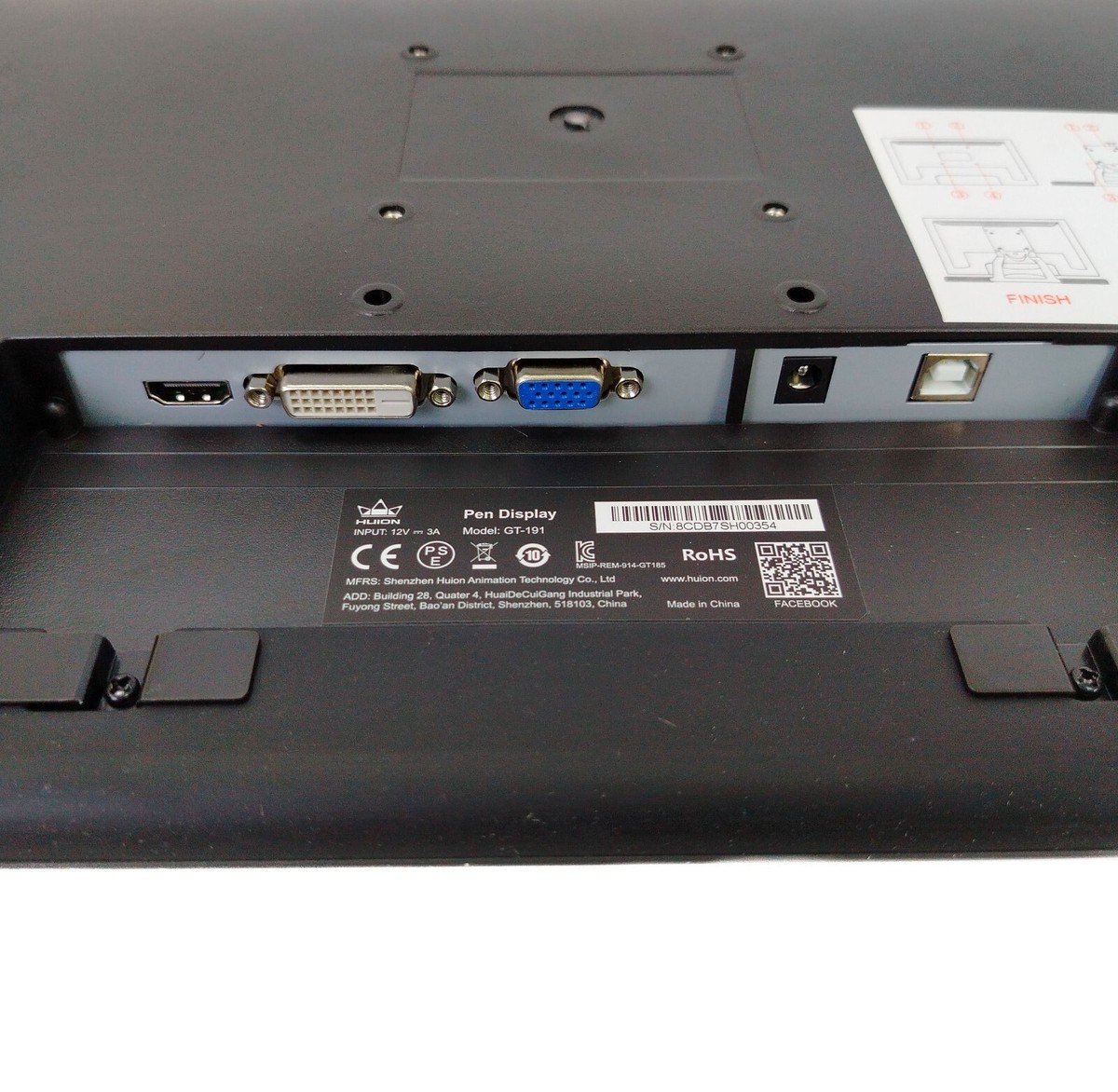 Huion Kamvas GT-191 Drawing Graphics Tablet Display 19.5 Huion Kamvas GT-191 Drawing Graphics Tablet Display 19.5