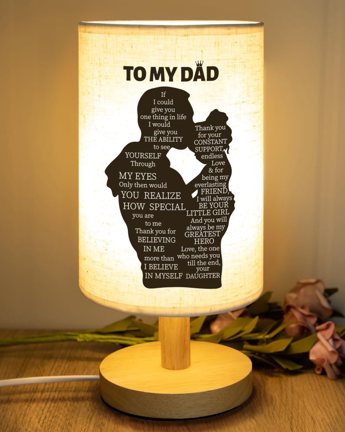 Gift for Dad from Daughter Dad Birthday Lamp Home Decoration Christmas Gift Dad