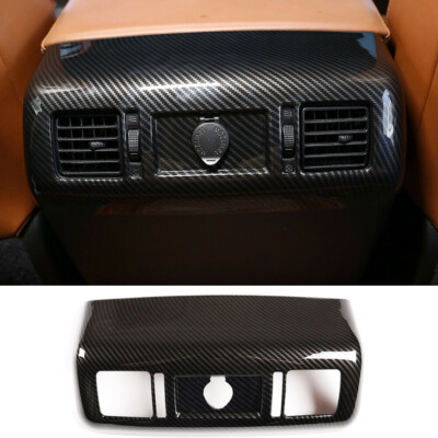 Carbon Fiber ABS Armrest Rear Air Vent Outlet Cover For T@yota Tundr@ 2007-2021