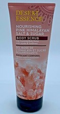 Desert Essence Nourishing Pink Himalayan Salt  Sugar Exfoliant Body Scrub