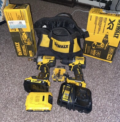 DEWALT 20V MAX  XR & Atomic Brushless Tool Bundle - Drills , Screw Gun, and more