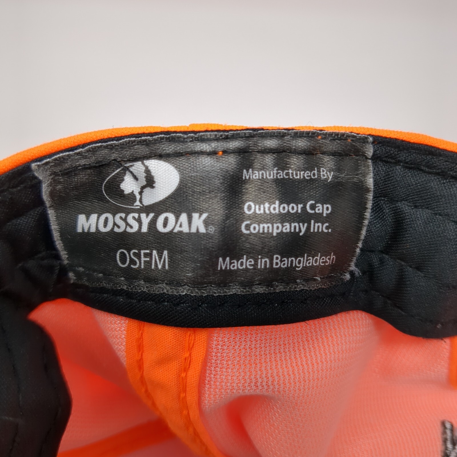Mossy Oak Patch Strapback Hat Orange One Size Adj… - image 8