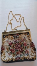 Vintage 1920s- 1930 , Tapestry Purse