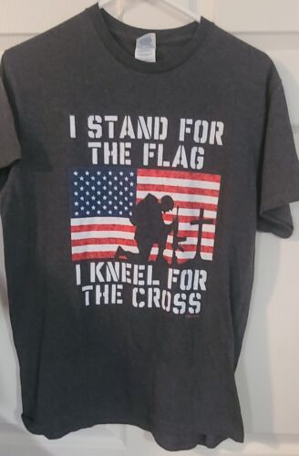 i stand for the flag and kneel for the cross shirt