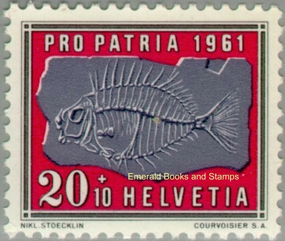EBS Switzerland 1961 - Pro Patria: Minerals Fossils (IV) - Michel 731-735 - MNH* - Image 4 of 4