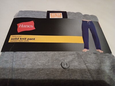 Hanes Mens Tagless Solid Knit Sleep Pant Drawstring, Pockets Size