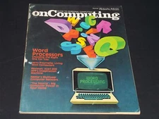 1980 SUMMER ONCOMPUTING MAGAZINE - WORD PROCESSORS FRONT COVER - H 8248
