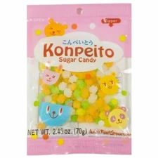 Konpeito Sugar Hard Candy by Asian Food Grocer, 2.46 oz Konfeito Kompeito 