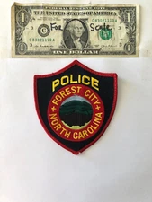 Forest City North Carolina Police Patch un-sewn good shape
