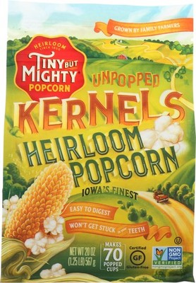 Tiny But Mighty Heirloom Popcorn, Healthy and Delicious, Unpopped Kernels, 1....