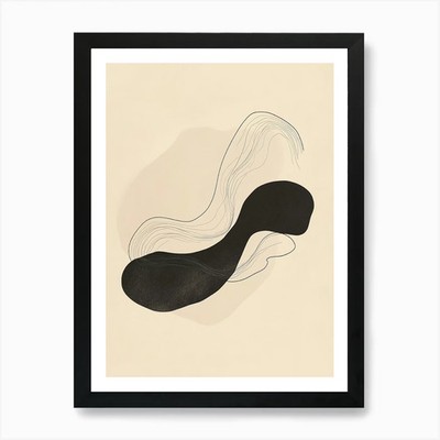 Black And White Drawing Art Print Framed Wall Art Poster Canvas Print Picture
