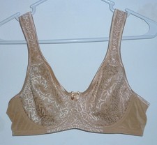 BREEZIES WILD ROSE LACE UNDERWIRE BRA A260366 WARM BEIGE SZ 36B NWOT