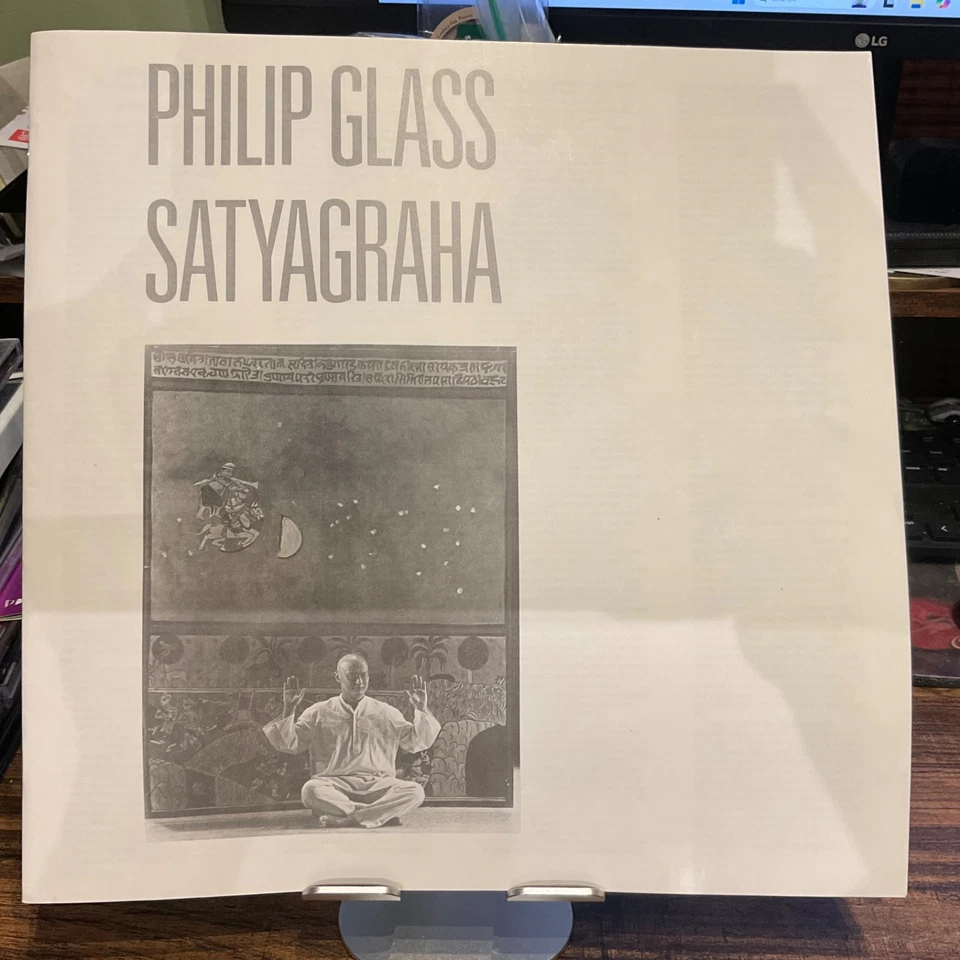 PHILIP GLASS  Satyagraha  3LP  BOX SET  1985 I3 M39672 EX/VG+ - Image 3 of 4