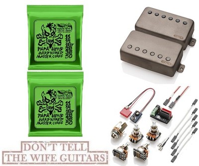 EMG F JH SET JAMES HETFIELD ''SANDBLASTED'' FLOYD SPACED SHORT POTS 2 PAPA HET SET