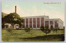 Sun Ray Ellenville New York Industrial Building Postcard