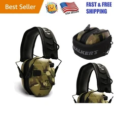 Rugged Hearing Protection Muffs with Sound Amplification for Outdoor Adventures