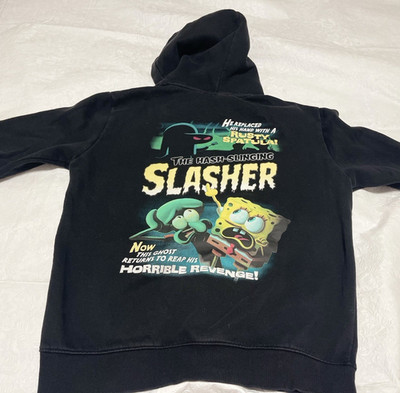 SpongeBob SquarePants Slasher Hoodie Mens Med Hash Slinging Hooded Pullover EUC