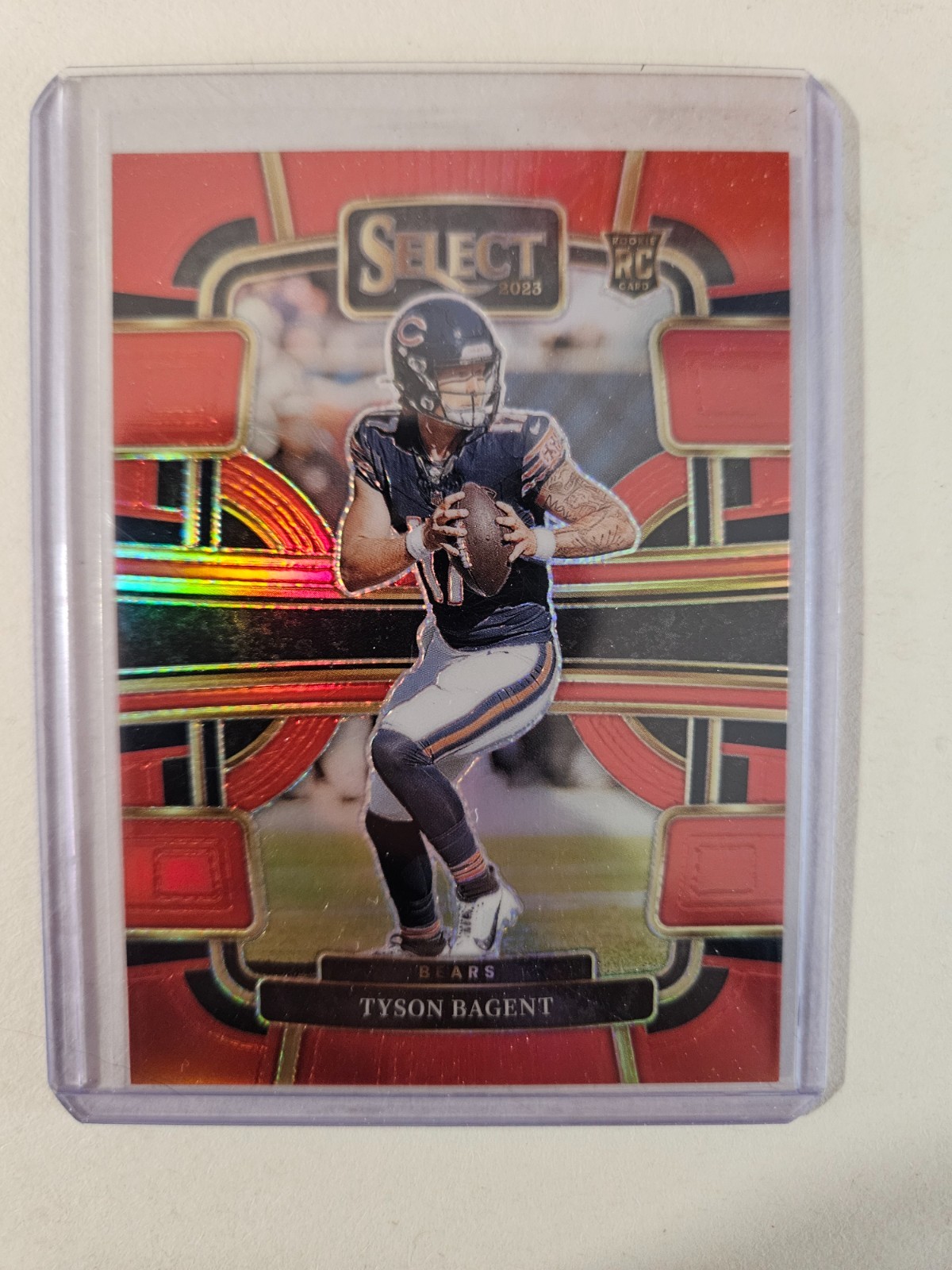 2023 Panini Select Tyson Bagent Concourse Red /99 Chicago Bears Rookie #18