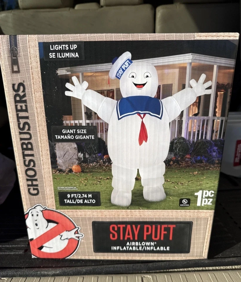 Ghostbusters 9 FT Stay Puft Marshmallow Man Airblown Halloween Inflatable - Image 4 of 4