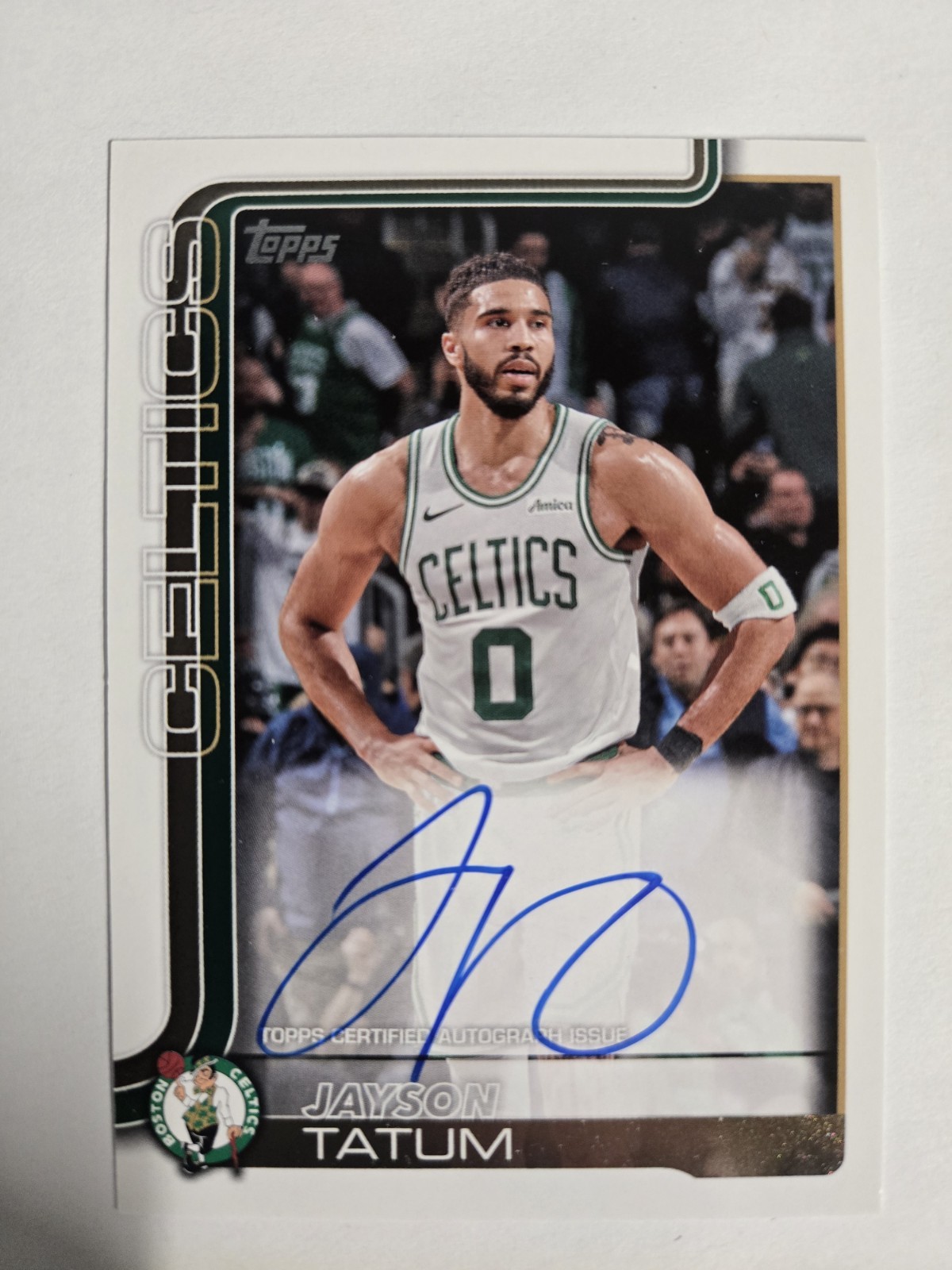 2025-26 Topps NBA Jayson Tatum On Card Real One Auto SP - Celtics - Super Rare!