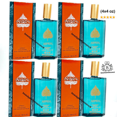 ASPEN BY COTY 4 PCs - FOUR 4 OZ COLOGNE SPRAY NEW IN BOX