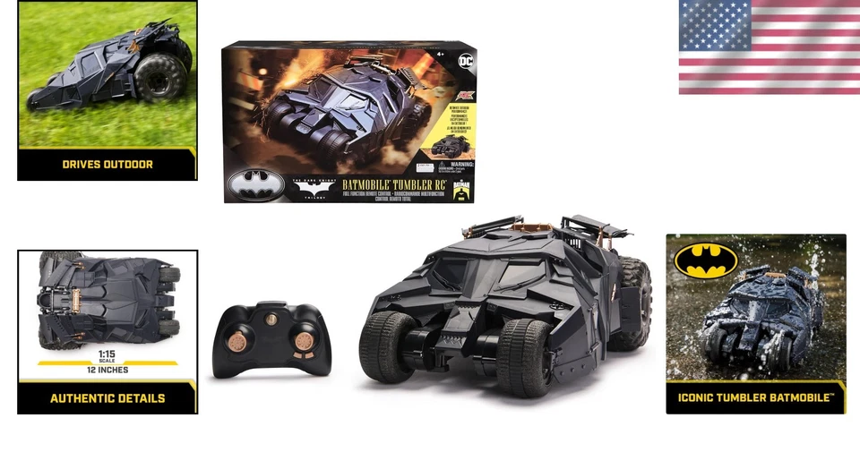 Kids Batman RC Toy - Batmobile Tumbler Edition - Image 2 of 4