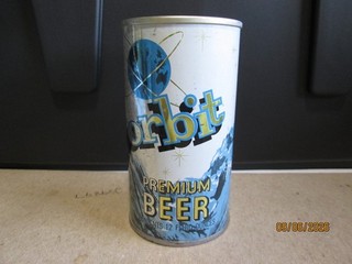 vintage empty orbit top sealed beer can florida stamped